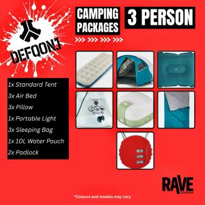 Defqon 1 - 3 Person Camping Package