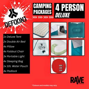 Defqon 1 - 4 Person Deluxe Camping Package