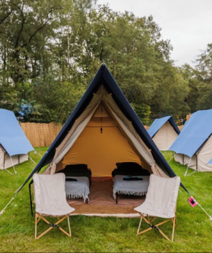 A Picture of The Deluxe 2p Luxury District camping option at Decibel Outdoor Festival.