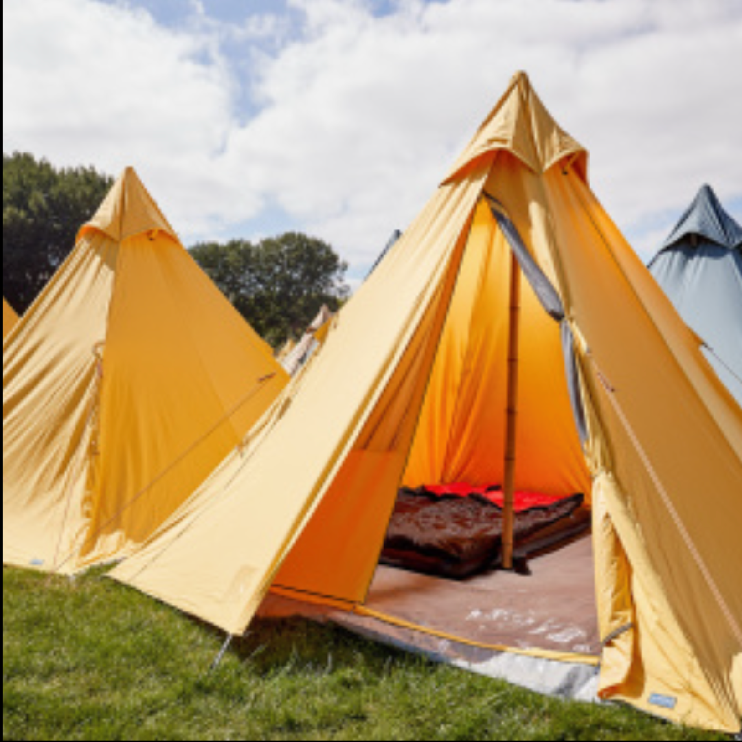 A Picture of The Plus Tent 2p Luxury District camping option at Decibel Outdoor Festival.